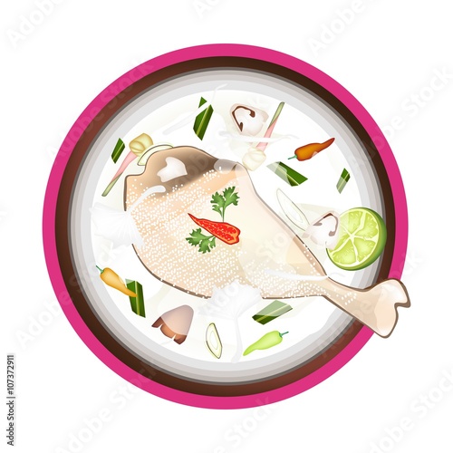Tom Kha Gai  or Thai Chicken Cream Soup