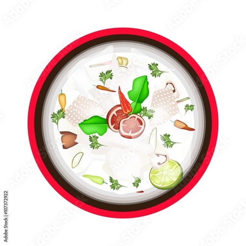 Tom Kha Gai  or Thai Chicken Coconut Milk Soup