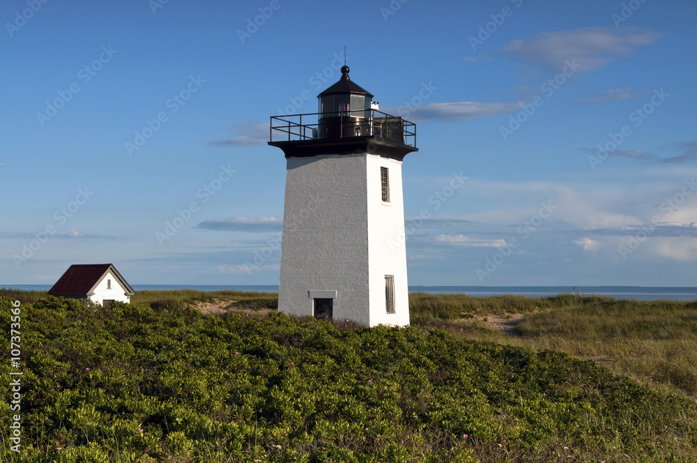 Provincetown Lighthouse at Tip of Cape Cod, in Massachusetts