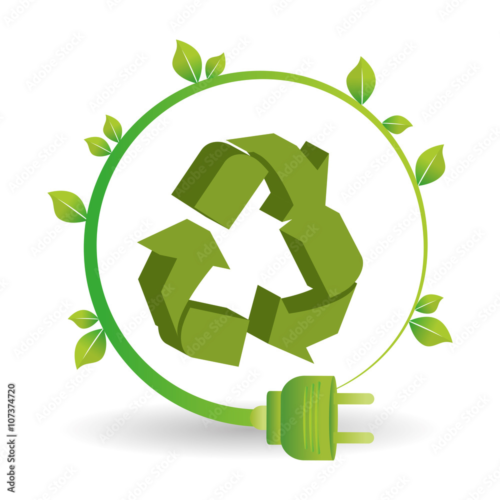 eco plug design , vector illustration eco plug design , vector illustration