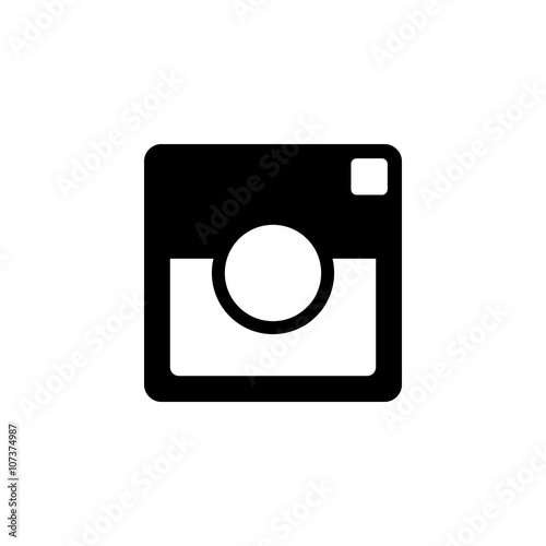 camera icon on white background isolate vector illustration eps 10