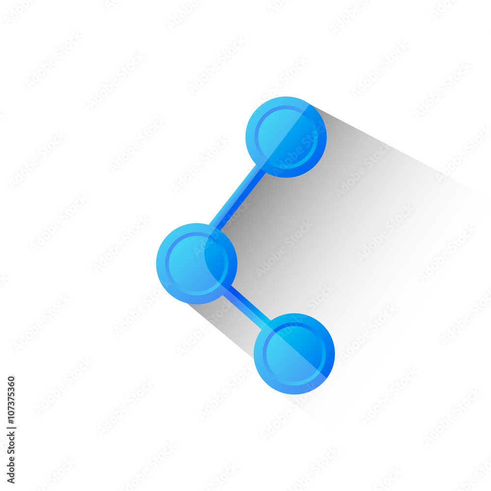 Connections flat icon isolate on white background vector illustration eps 10 Connections flat icon isolate on white background vector illustration eps 10