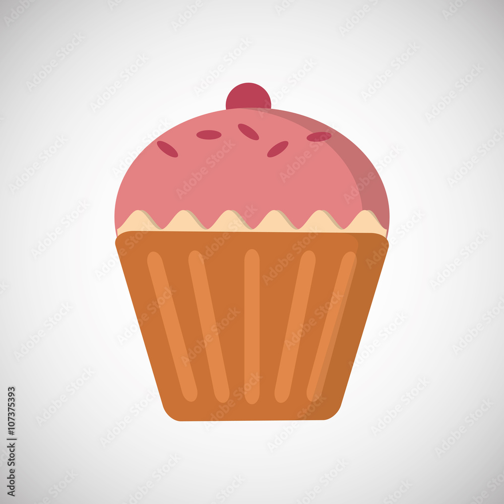 cupcake icon design , vector illustration