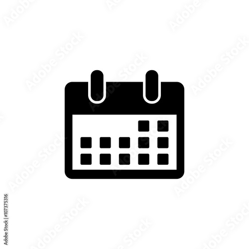 Calendar flat icon isolate on white background vector illustration eps 10