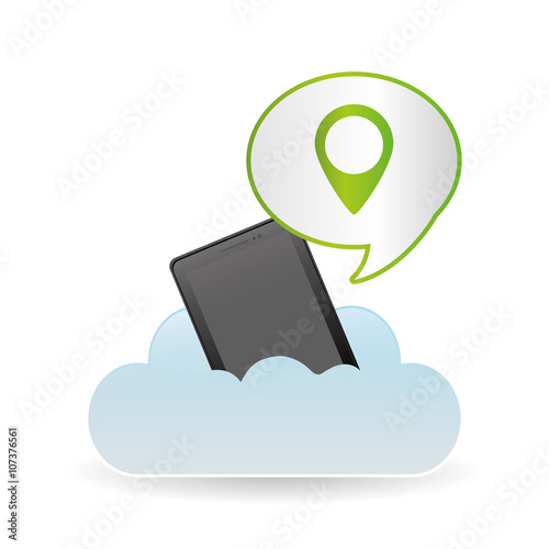 gps icon design, vector illustration