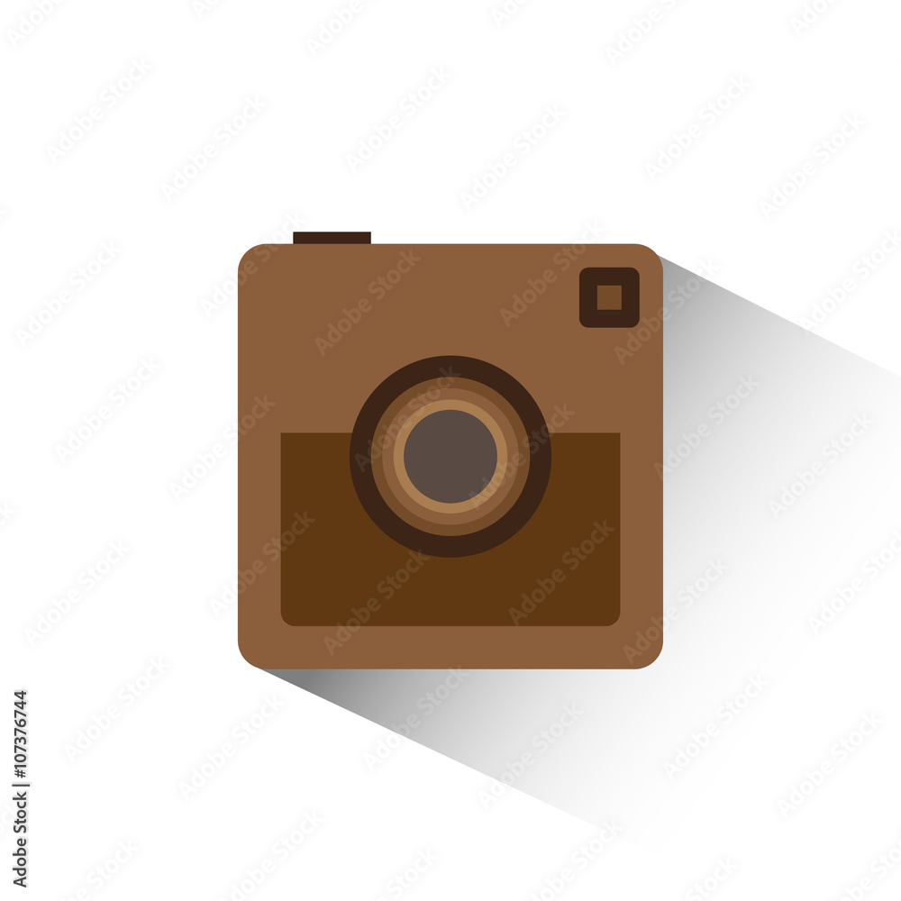camera icon on white background isolate vector illustration eps 10