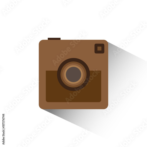 camera icon on white background isolate vector illustration eps 10