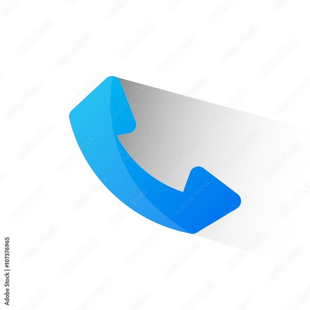 Phone receiver flat icon isolate on white background vector illustration eps 10 Phone receiver flat icon isolate on white background vector illustration eps 10