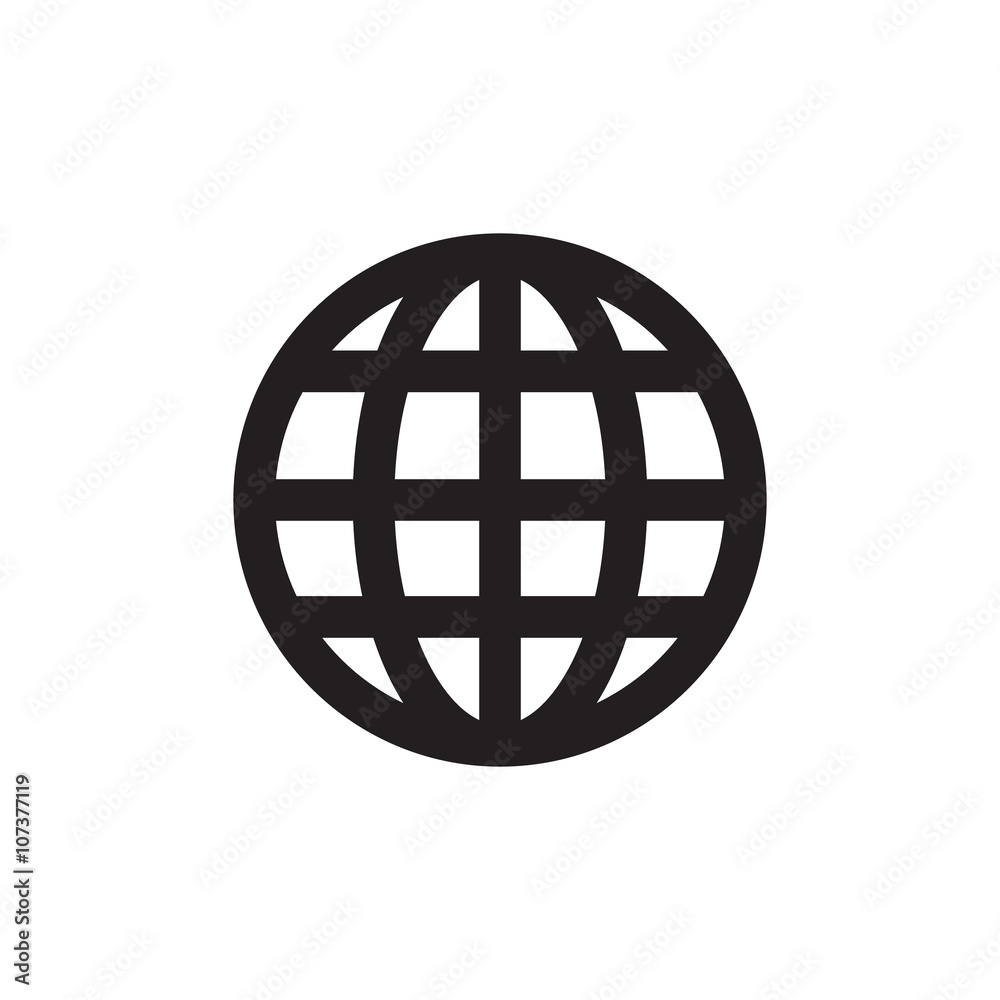 Grid world flat icon isolate on white background vector illustration eps 10 Grid world flat icon isolate on white background vector illustration eps 10