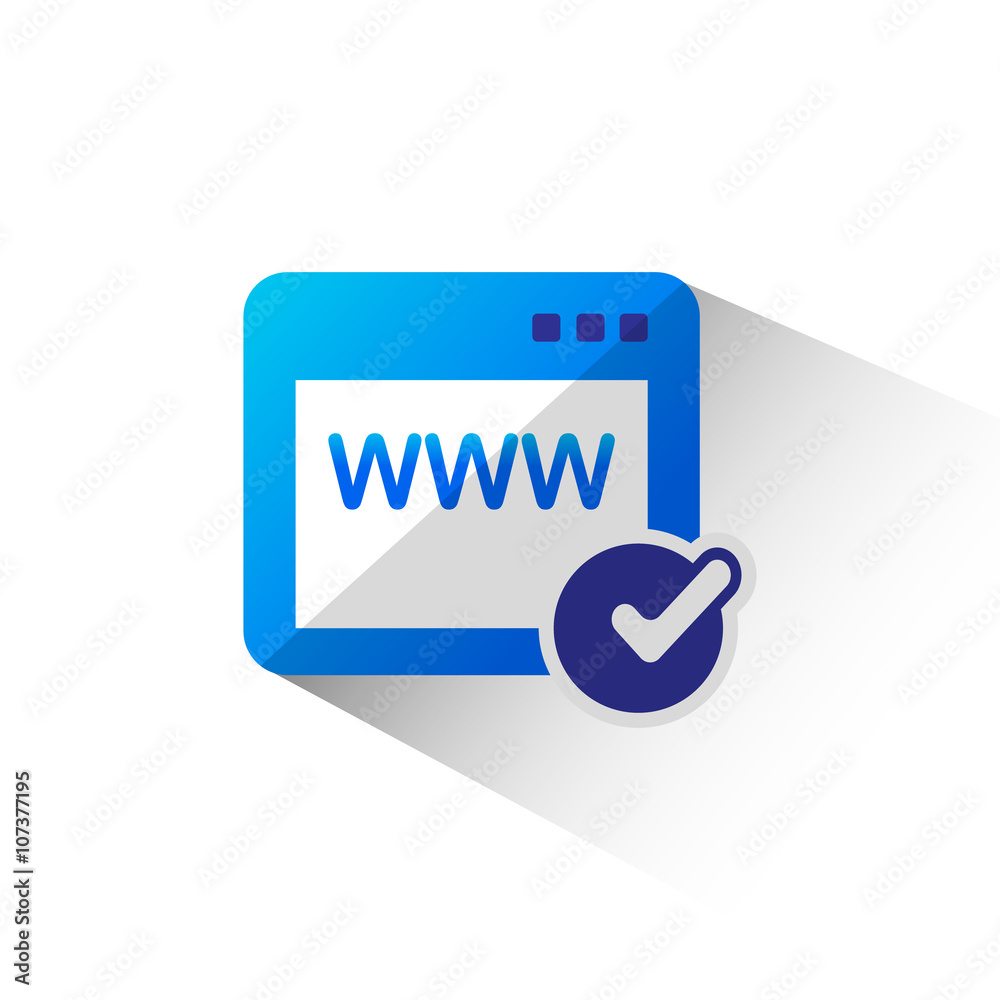 Domain Registration flat icon isolate on white background vector illustration eps 10 Domain Registration flat icon isolate on white background vector illustration eps 10