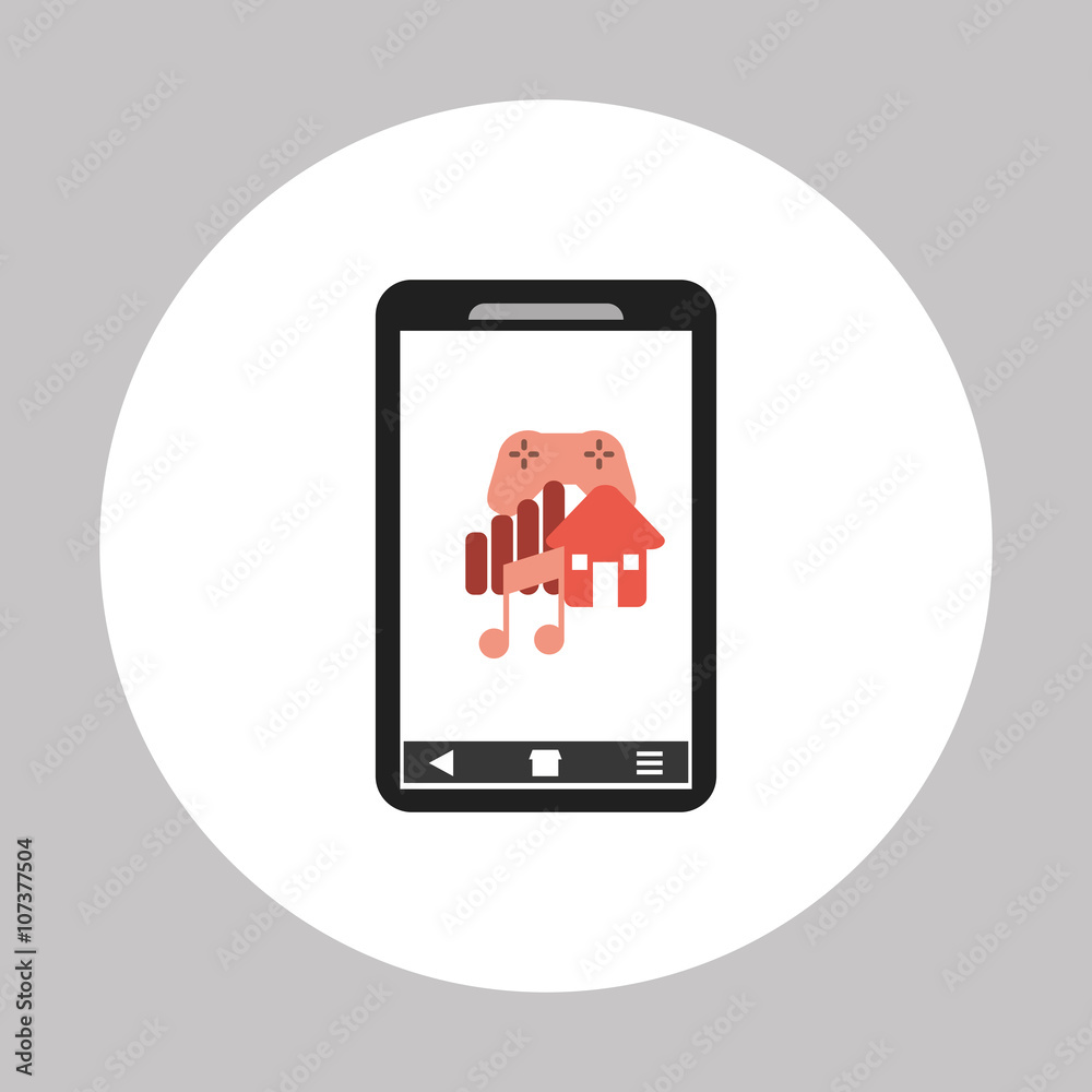 Smartphone icon design , vector illustration