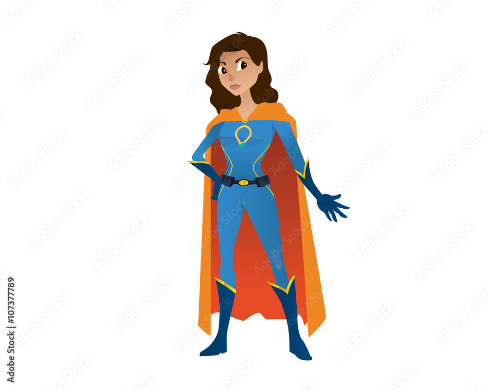 Superhero Girl Character - Ready for Crime