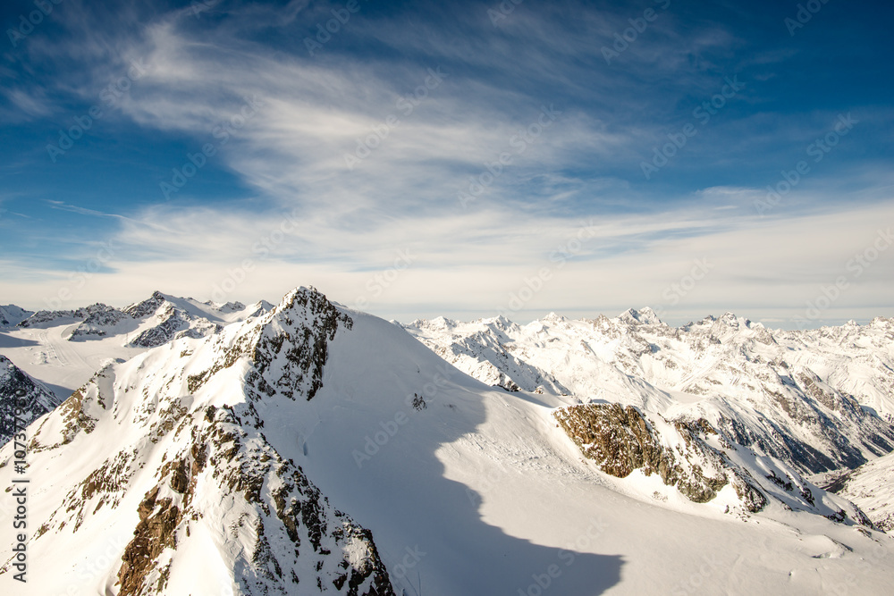 amazing mountain peak in the Alps