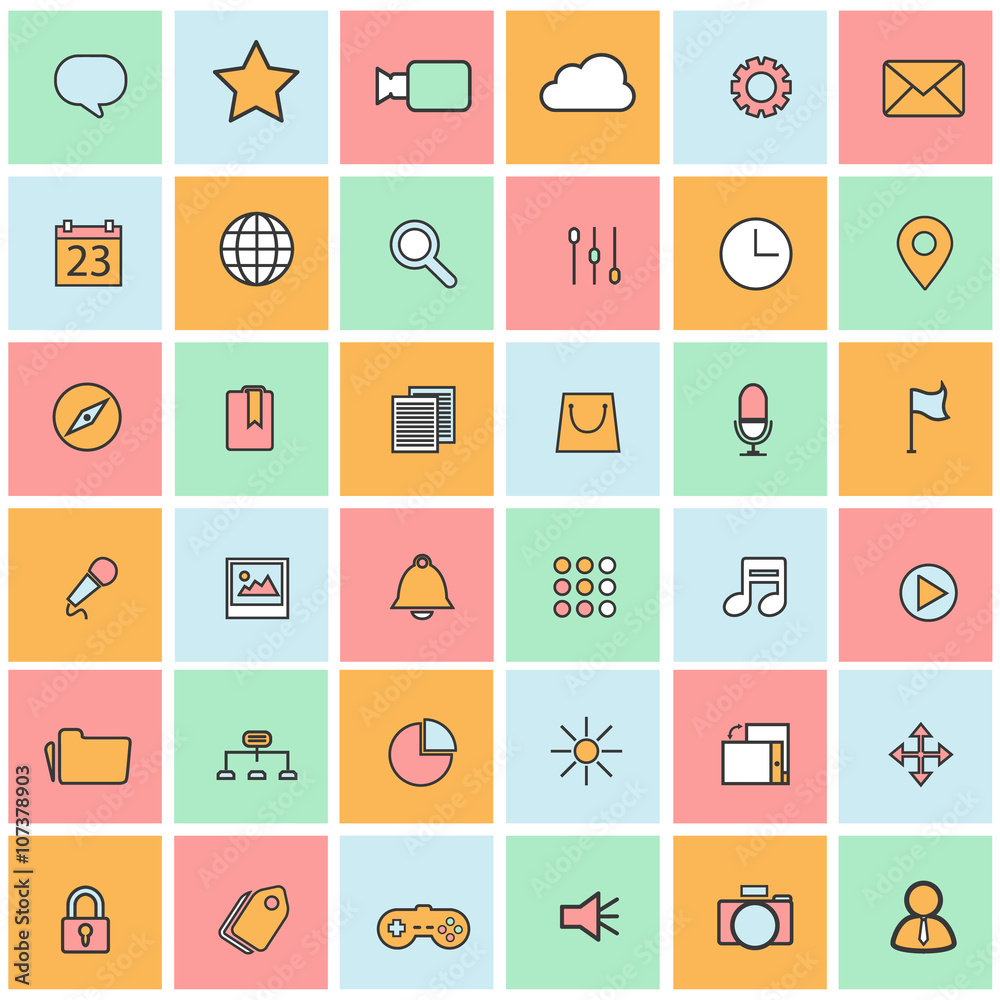 Line icons with flat design elements of customer service, client support, success business management, teamwork cooperation process. Modern infographic vector logo pictogram collection concept. Line icons with flat design elements of customer service, client support, success business management, teamwork cooperation process. Modern infographic vector logo pictogram collection concept.