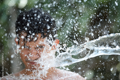 headshot getting splashed