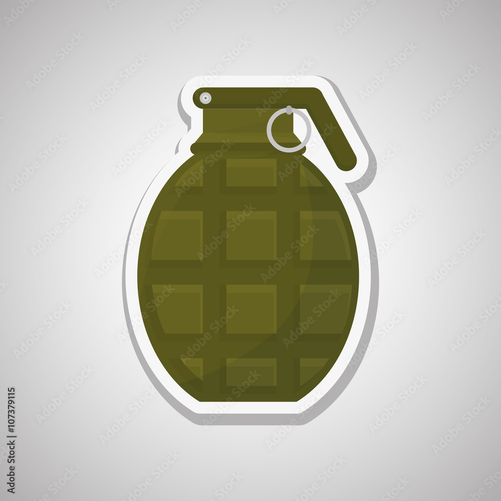 Fototapeta premium Military grenade design , vector illustration
