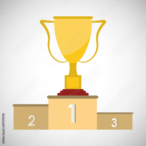 trophy icon design , vector illustration