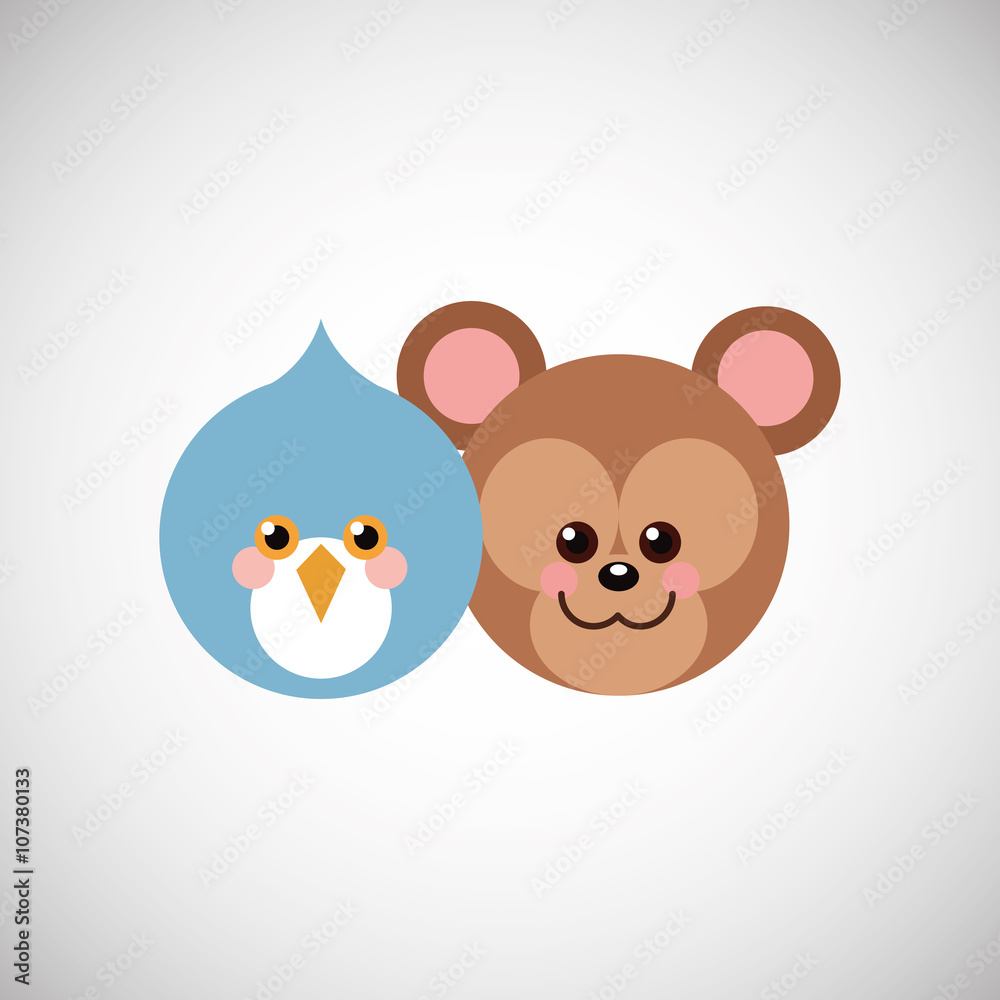 Animal cartoon design , vector illustration Animal cartoon design , vector illustration
