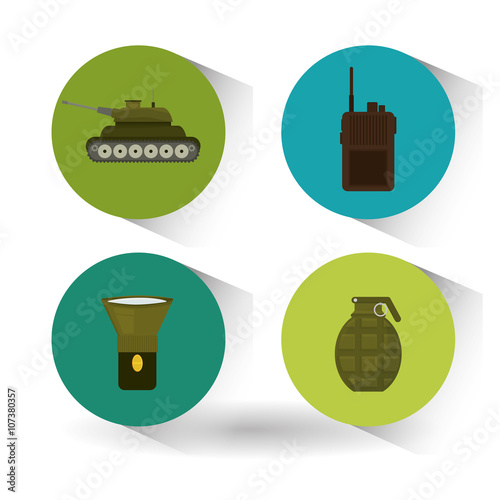 Military icon design , vector illustration