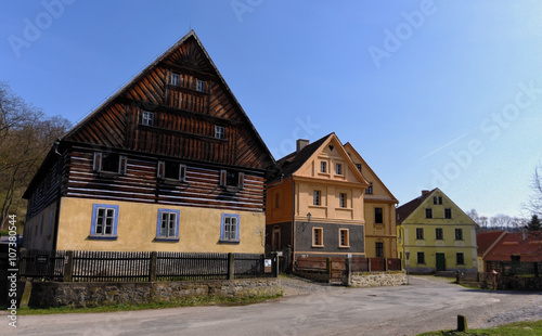 Village Zubrnice in north Bohemia