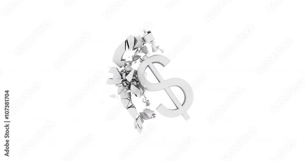 dollar symbol breaks the Euro symbol white neutral image style dollar symbol breaks the Euro symbol white neutral image style