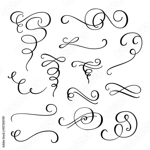 Flourish swirl ornate decoration