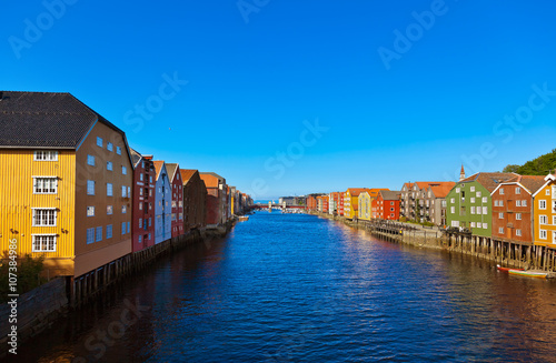 Cityscape of Trondheim Norway