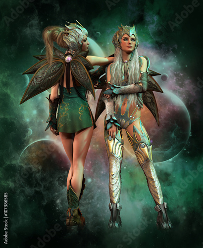 metal guardians of outer space, 3d CG
