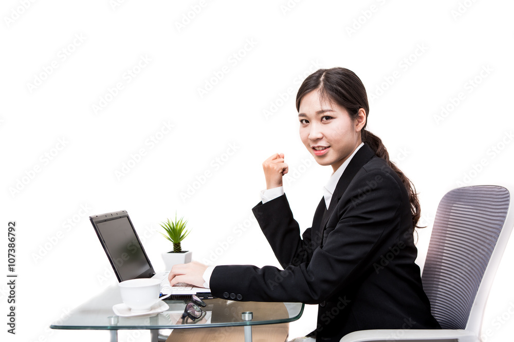 successful business woman working in office successful business woman working in office