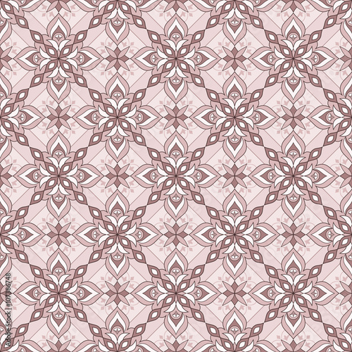Decorative seamless  brown texture on beige.
