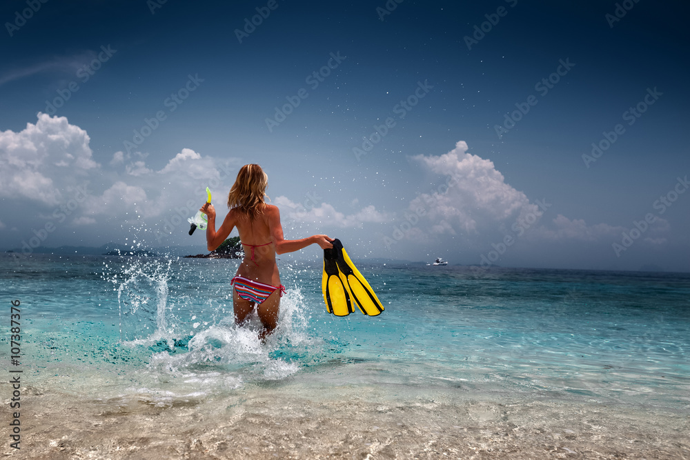 Woman on the beach