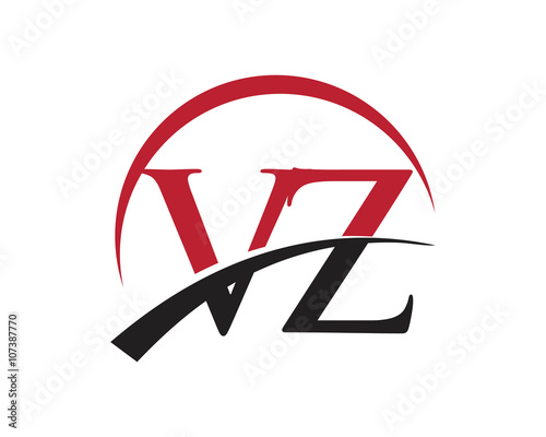 VZ red letter logo swoosh
