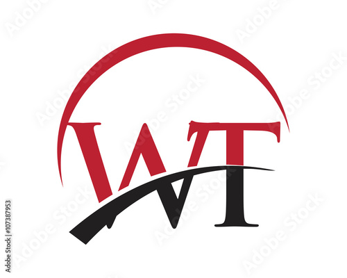 WT red letter logo swoosh