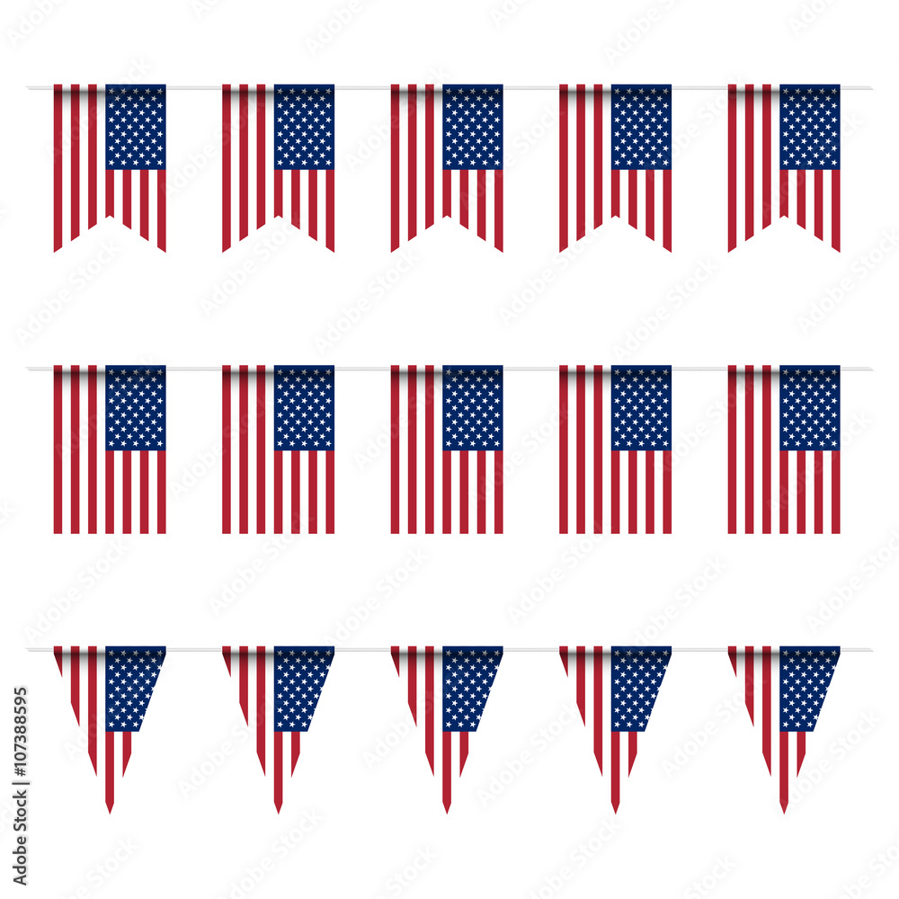 United States of America flag bunting United States of America flag bunting