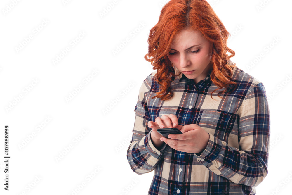 female hands holding and using smart phone female hands holding and using smart phone
