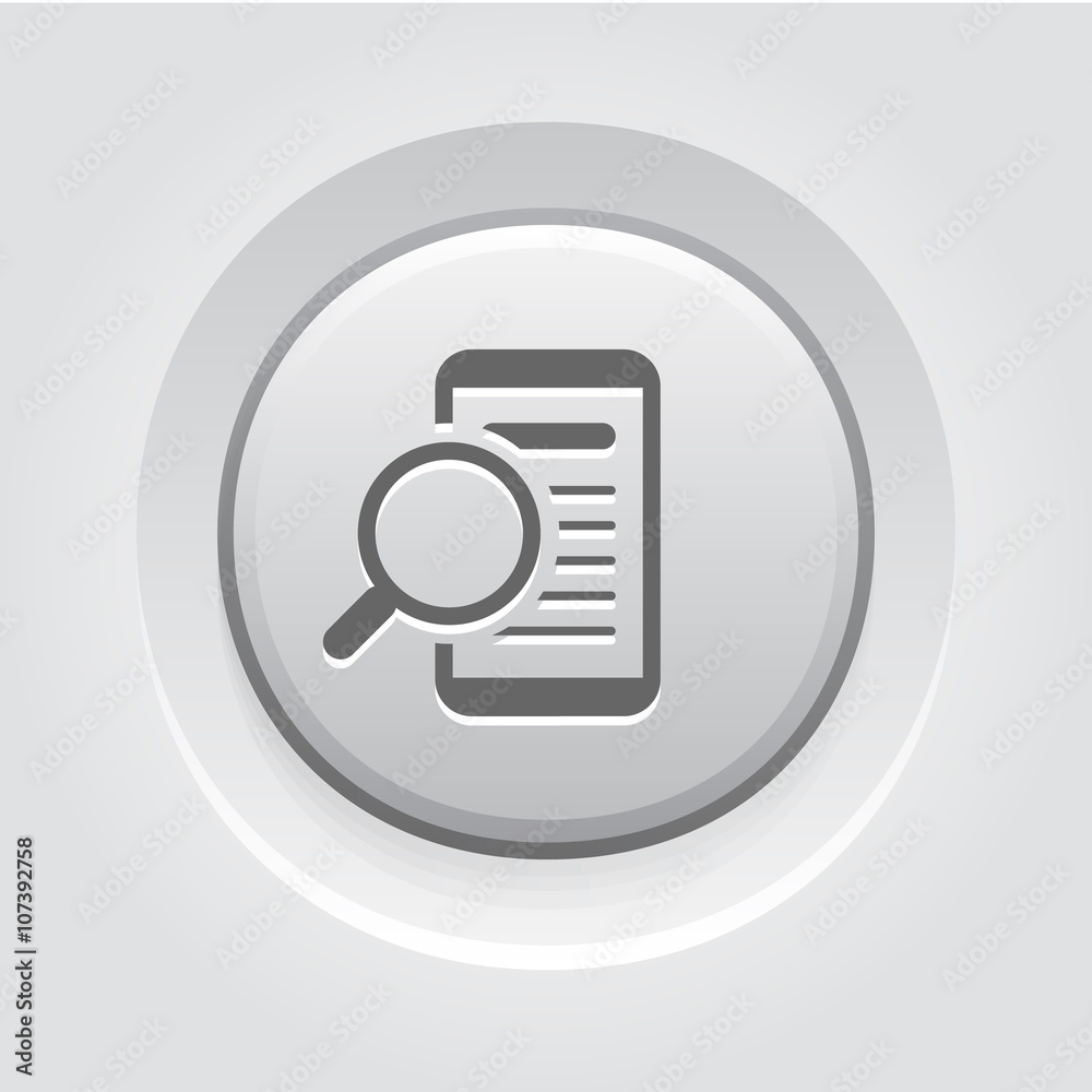 Mobile Phone with Magnifying Glass Search Icon Mobile Phone with Magnifying Glass Search Icon