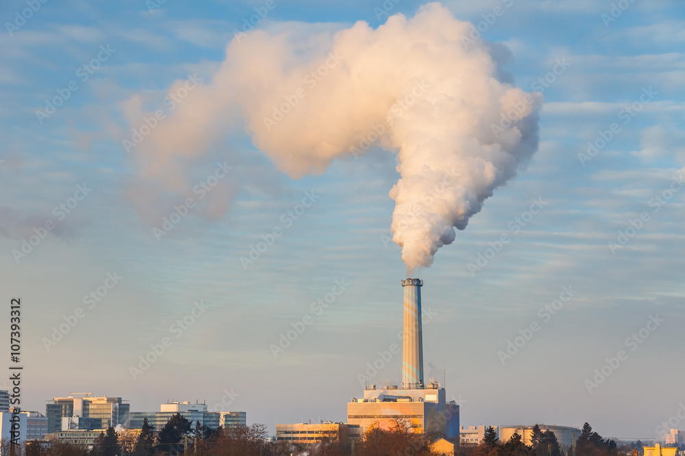 Smoking pipe of power plant