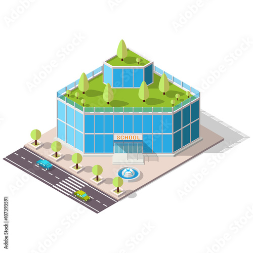 isometric school High-tech 