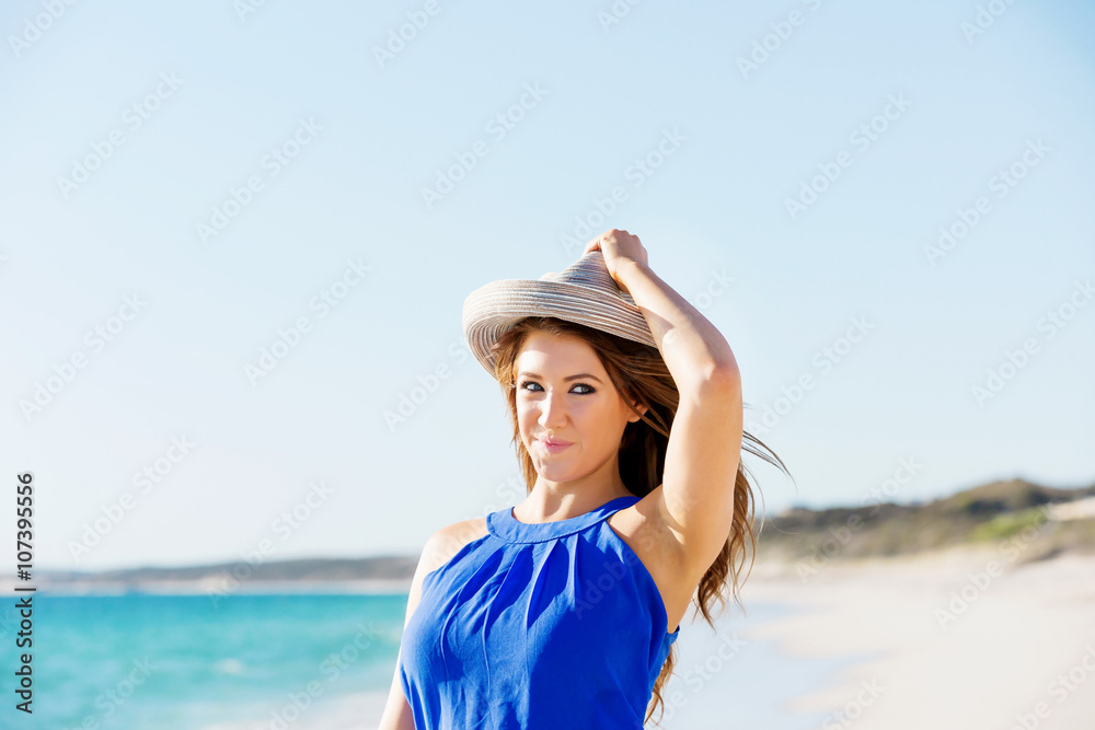 Young woman at the beach Young woman at the beach