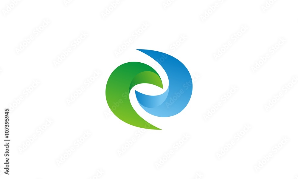 Fototapeta premium circle 3D abstract logo