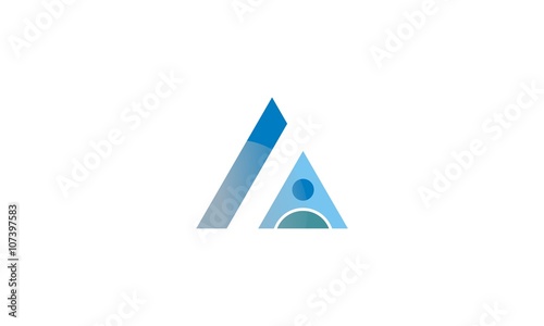 letter A triangle logo