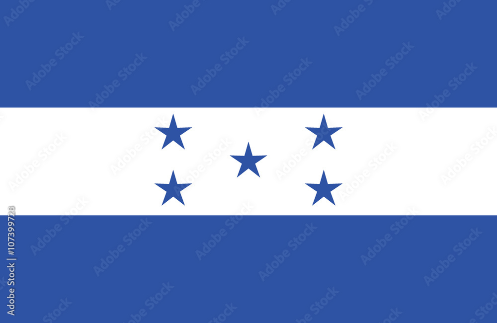 Naklejka premium Honduras flag.