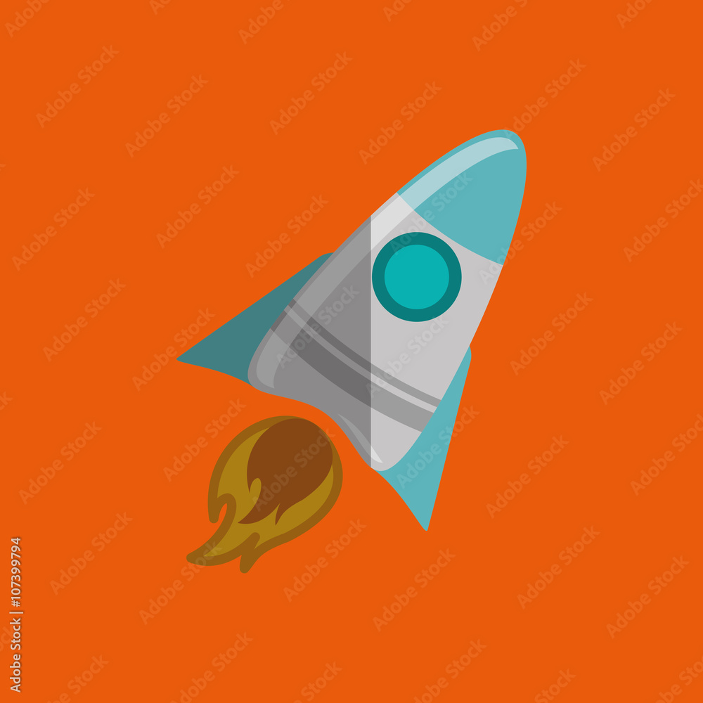 Rocket icon design, vector illustration Rocket icon design, vector illustration
