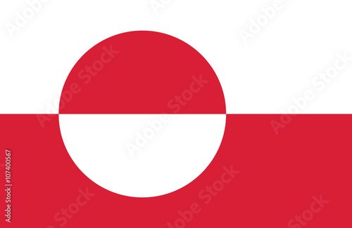 Greenland flag.