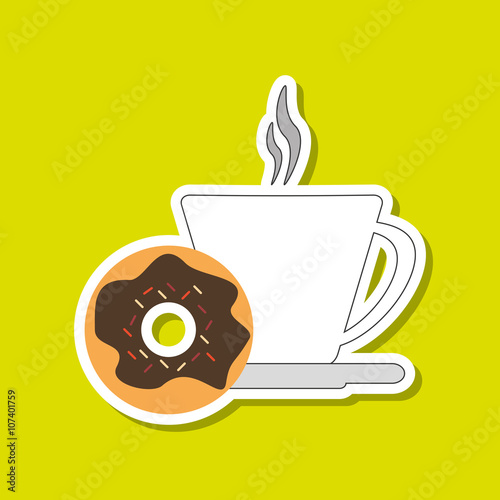 Coffee mug  design, vector illustration