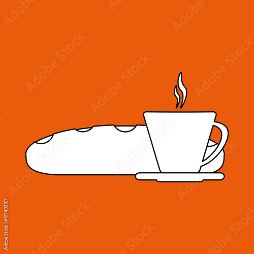 Coffee mug  design, vector illustration