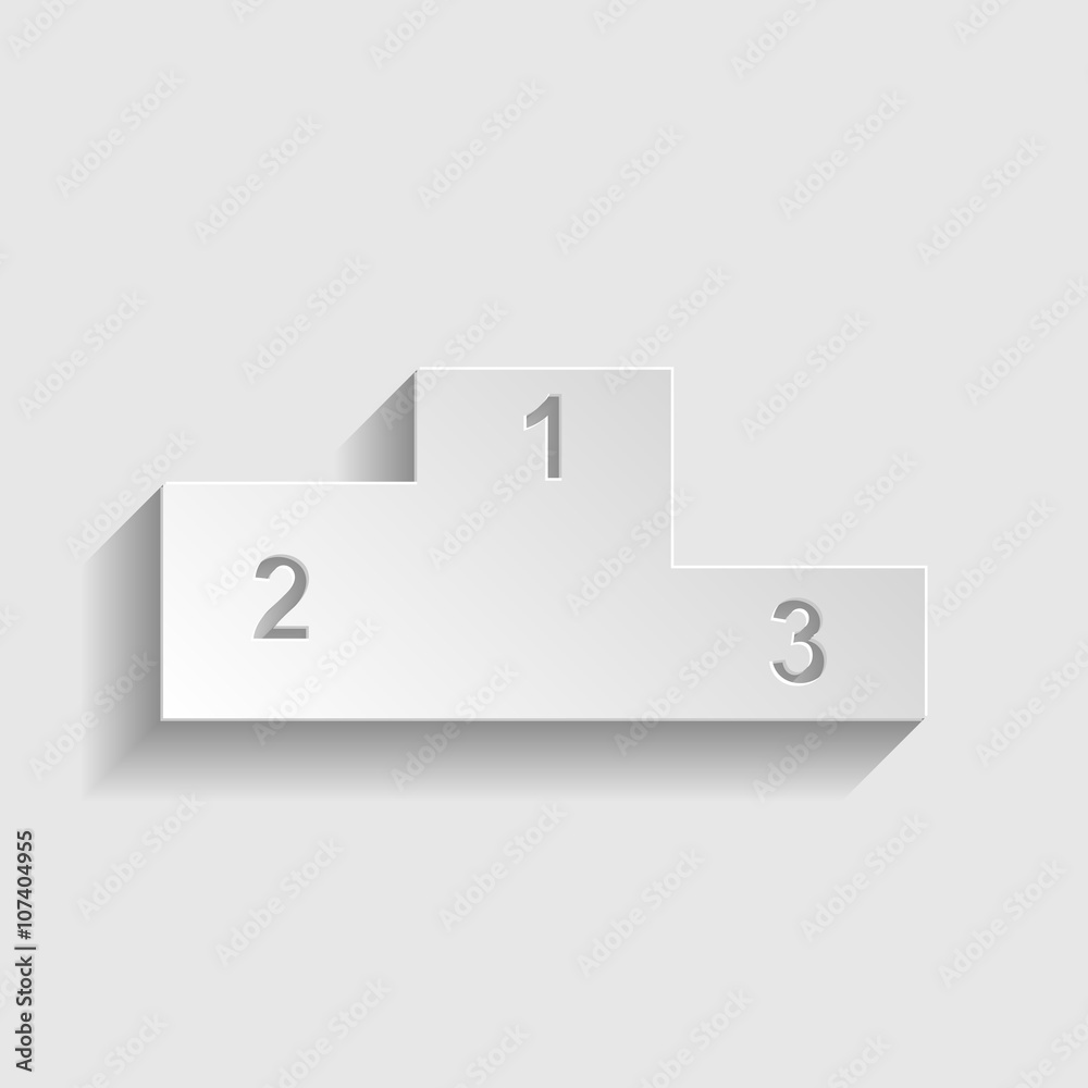 Sofa sign. Paper style icon Sofa sign. Paper style icon