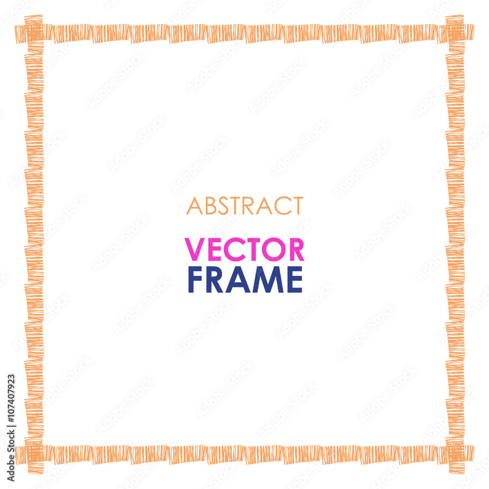 Ethnic vector frame Ethnic vector frame