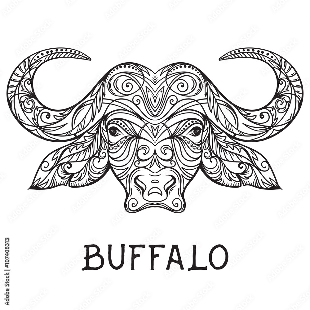 Amazon.com : Water Cape Buffalo Bison Ox Temporary Tattoo Water Resistant  Fake Body Art Set Collection - Light Pink (One Sheet) : Beauty & Personal  Care