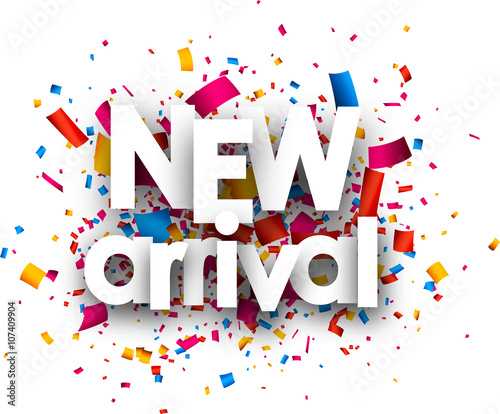 New arrival paper card.